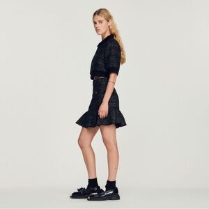Sandro Paris | Mira Tweed Flared Skirt